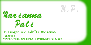 marianna pali business card